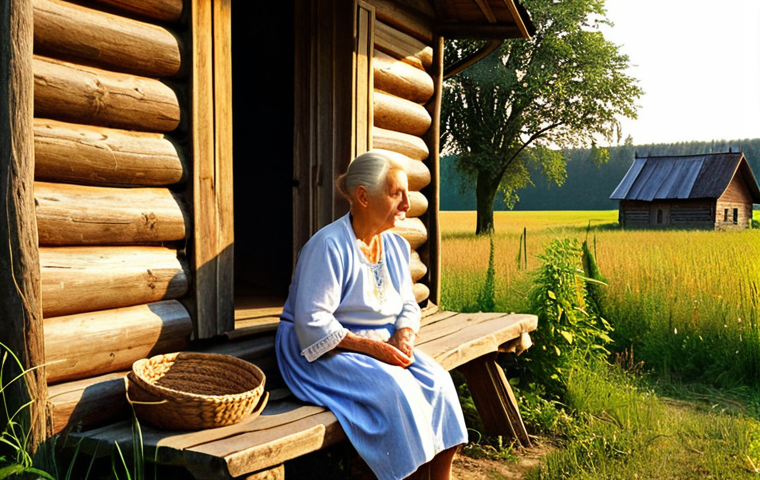 **Prompt 1: "The Strength of Roots"**
A serene and evocative scene depicting a Polish grandmother and her young grandchild. They are sitting together on the porch of a traditional, weathered wooden cottage in the Polish countryside. The background features rolling green fields, ancient trees, and a distant, peaceful village. The grandmother is sharing a story, her hands gently touching an old, intricately embroidered Polish textile. The atmosphere is warm, deeply rooted, and conveys a profound sense of intergenerational connection and belonging to the land. Golden hour lighting, realistic, slightly nostalgic style, emphasizing authentic rural life and community bonds.